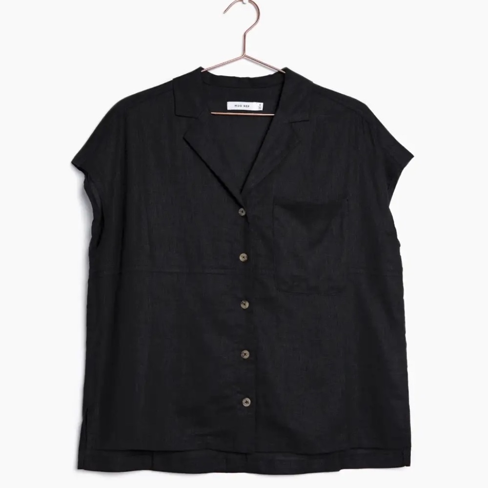 Short sleeve linen shirt - Mod Ref